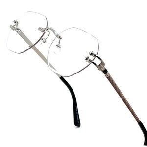 Sunglasses Clear Lens Silver Frame Classic Uv400 Protection Party Music‎ Trendy